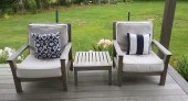 PAIR KINGSLEY BATES OUTDOOR TE