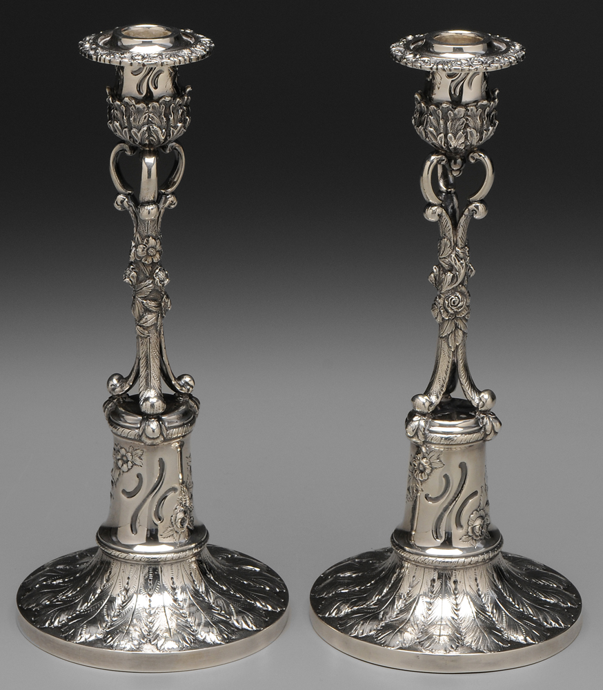 Pair Kirk Sterling Candlesticks