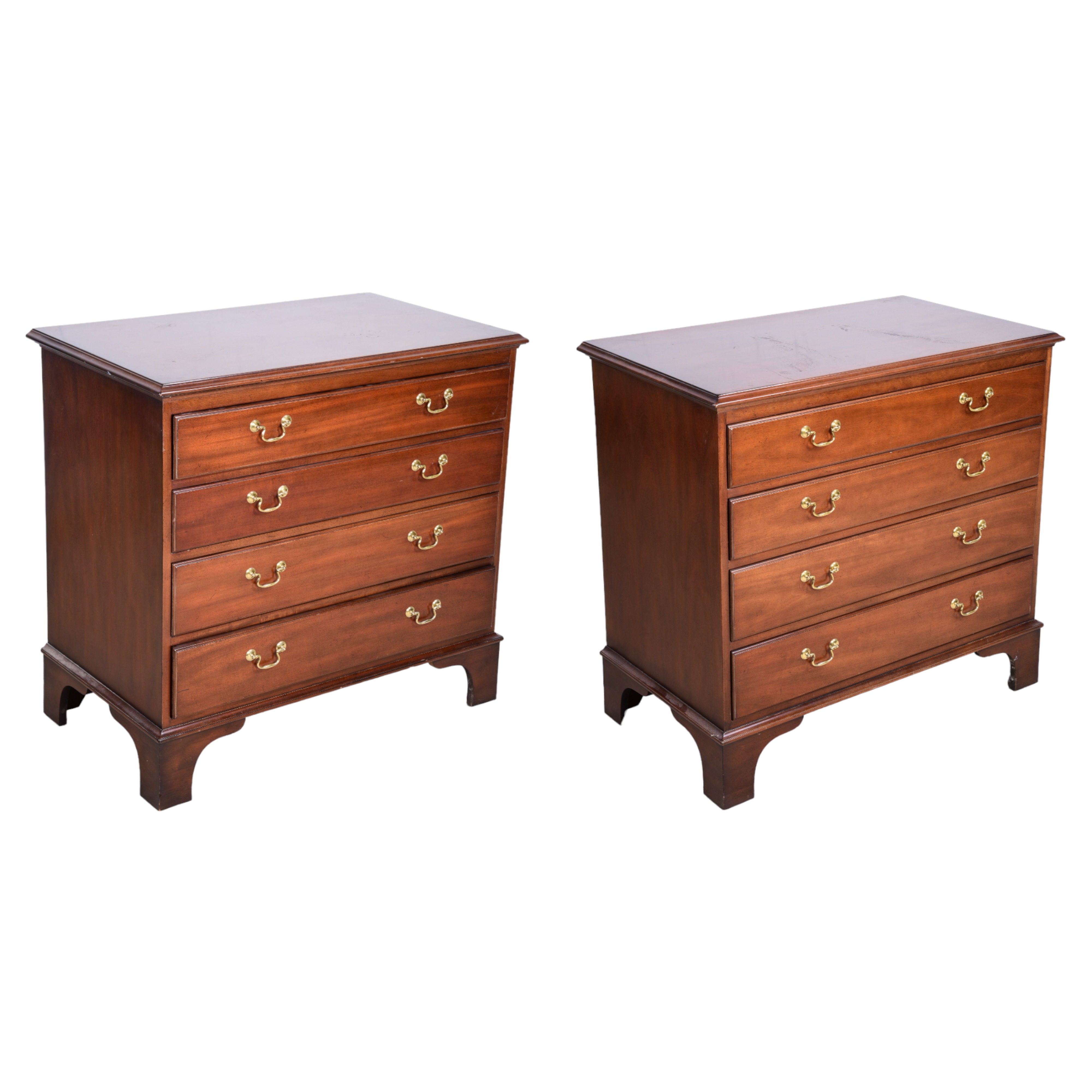Pair Kittinger mahogany bachelors