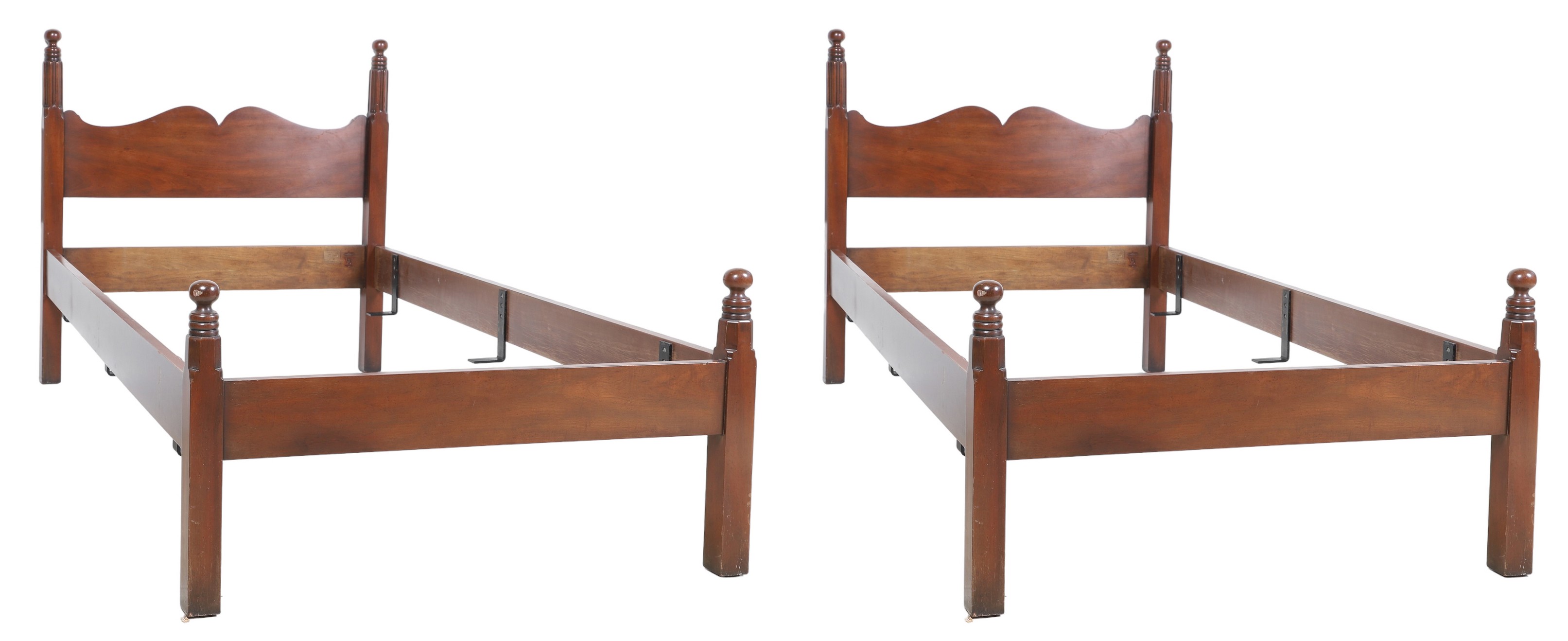 Pair Kittinger mahogany twin size