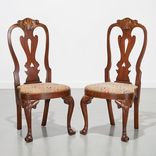 PAIR KITTINGER QUEEN ANNE STYLE