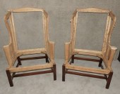 PAIR KITTINGER WING CHAIRS - W