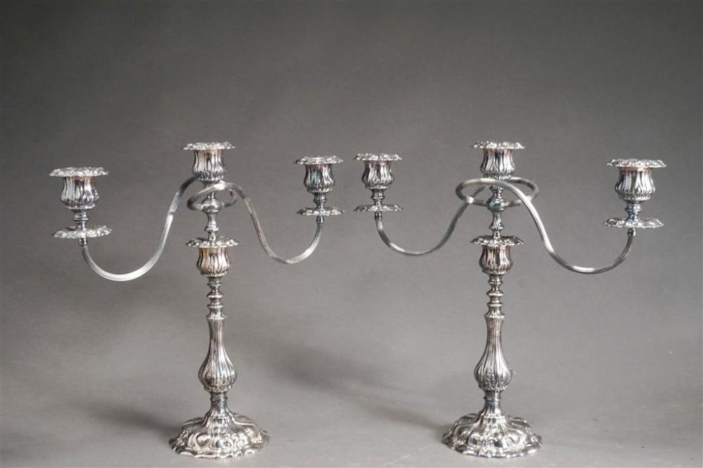 PAIR KNICKERBOCKER SILVER PLATE
