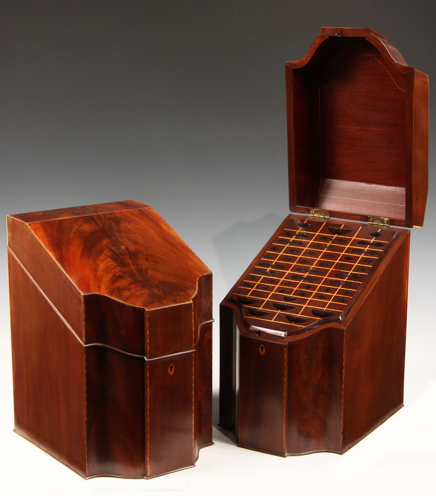 PAIR KNIFE BOXES - Pair of American
