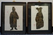 PAIR KOREAN ANCESTRAL BRASS RU