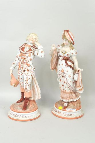 PAIR KPM PORCELAIN FIGURESPair of