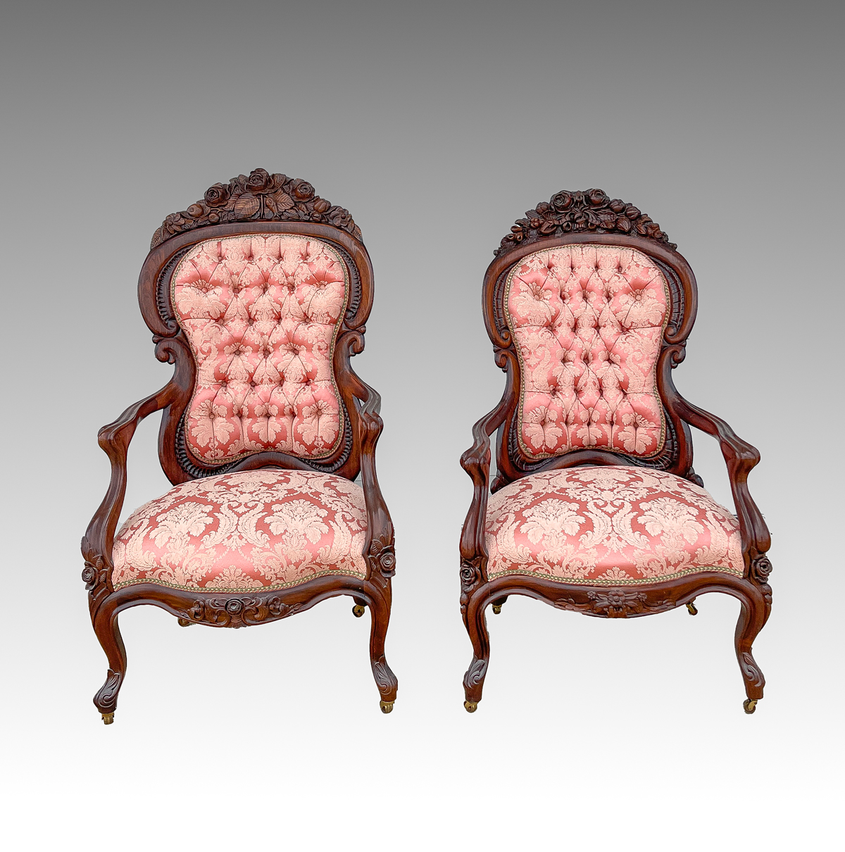 PAIR LAMINATED ROSEWOOD