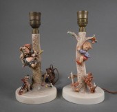 PAIR LAMPS CULPRITS AND OUT OF