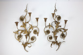 PAIR LARGE ANTIQUE ITALIAN GOL