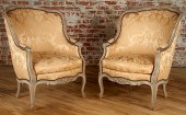 PAIR LATE 19TH C. PAINTED LOUI