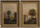 Pair late 19th century landsca