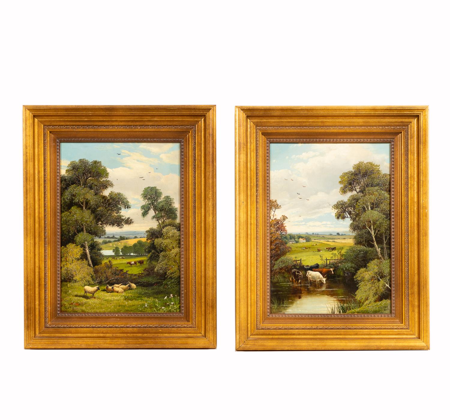 PAIR LENNARD LEWIS ENGLISH OILS
