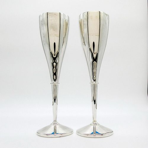 PAIR LENOX CHAMPAGNE FLUTES,