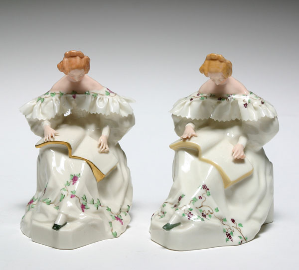 Pair Lenox hand painted porcelain