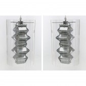 PAIR LEUCOS CYLINDER PENDANT L