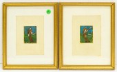 Pair Lisel Salzer Oil Miniatur