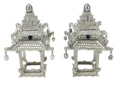 PAIR L'OBJET PAGODA NAPKIN RIN