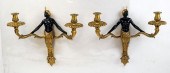 PAIR LOUIS-PHILIPPE-STYLE BRON