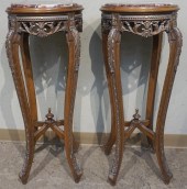 PAIR LOUIS XV STYLE BEECHWOOD