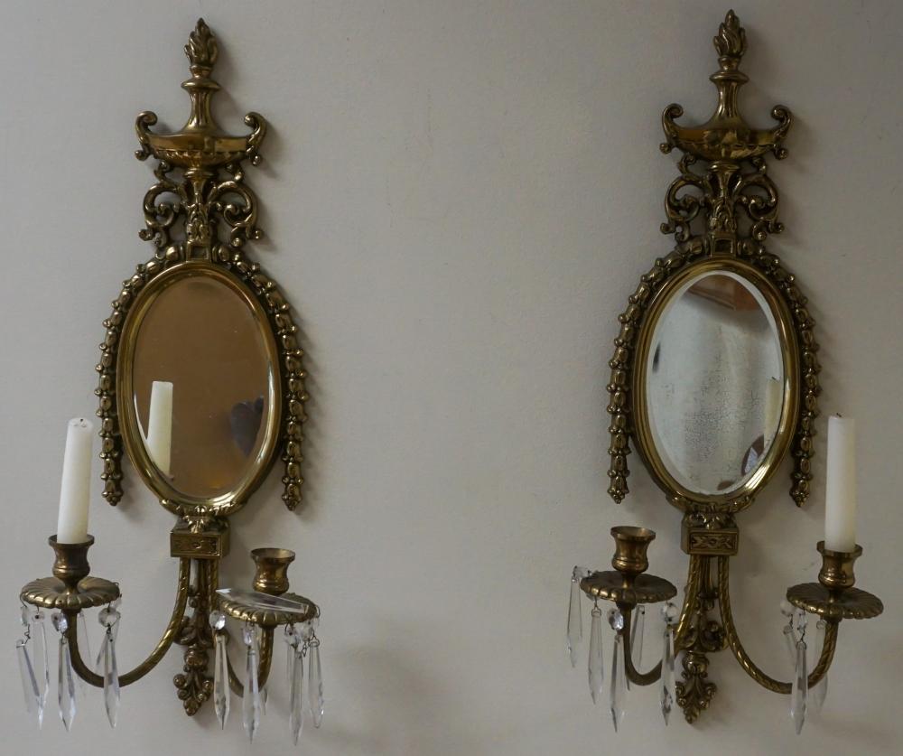 PAIR LOUIS XV STYLE BRASS