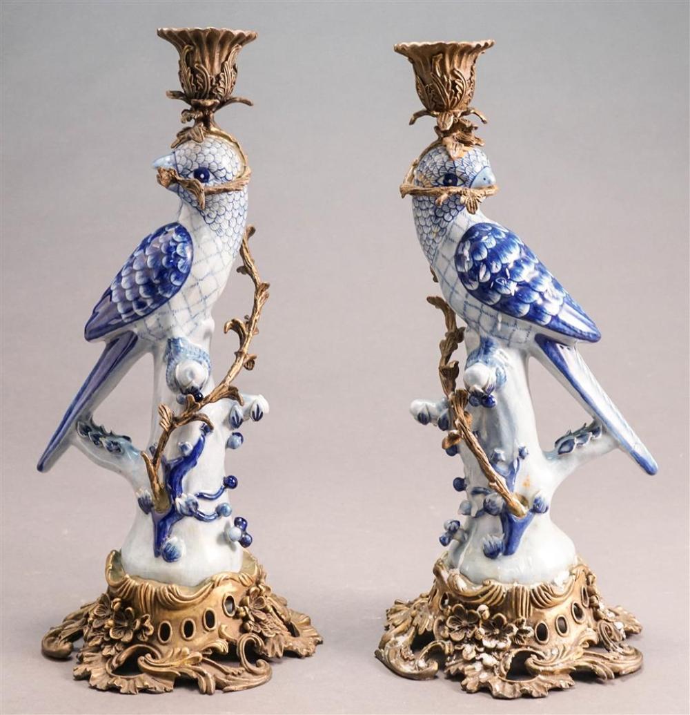 PAIR LOUIS XV STYLE BRONZE