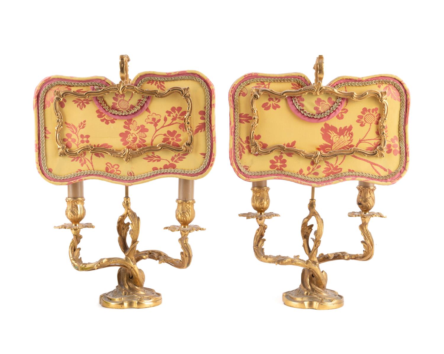 PAIR LOUIS XV STYLE BRONZE