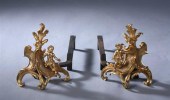PAIR LOUIS XV STYLE BRONZE-DOR