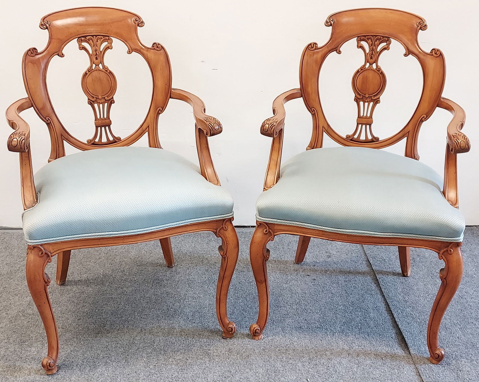 PAIR LOUIS XV STYLE CARVED WOOD