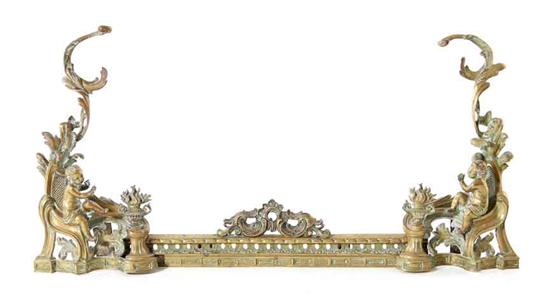 Pair Louis XV style chenets with
