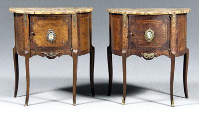Pair Louis XV style commodes: