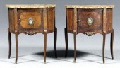 Pair Louis XV style commodes: