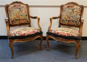 PAIR LOUIS XV STYLE FRUITWOOD