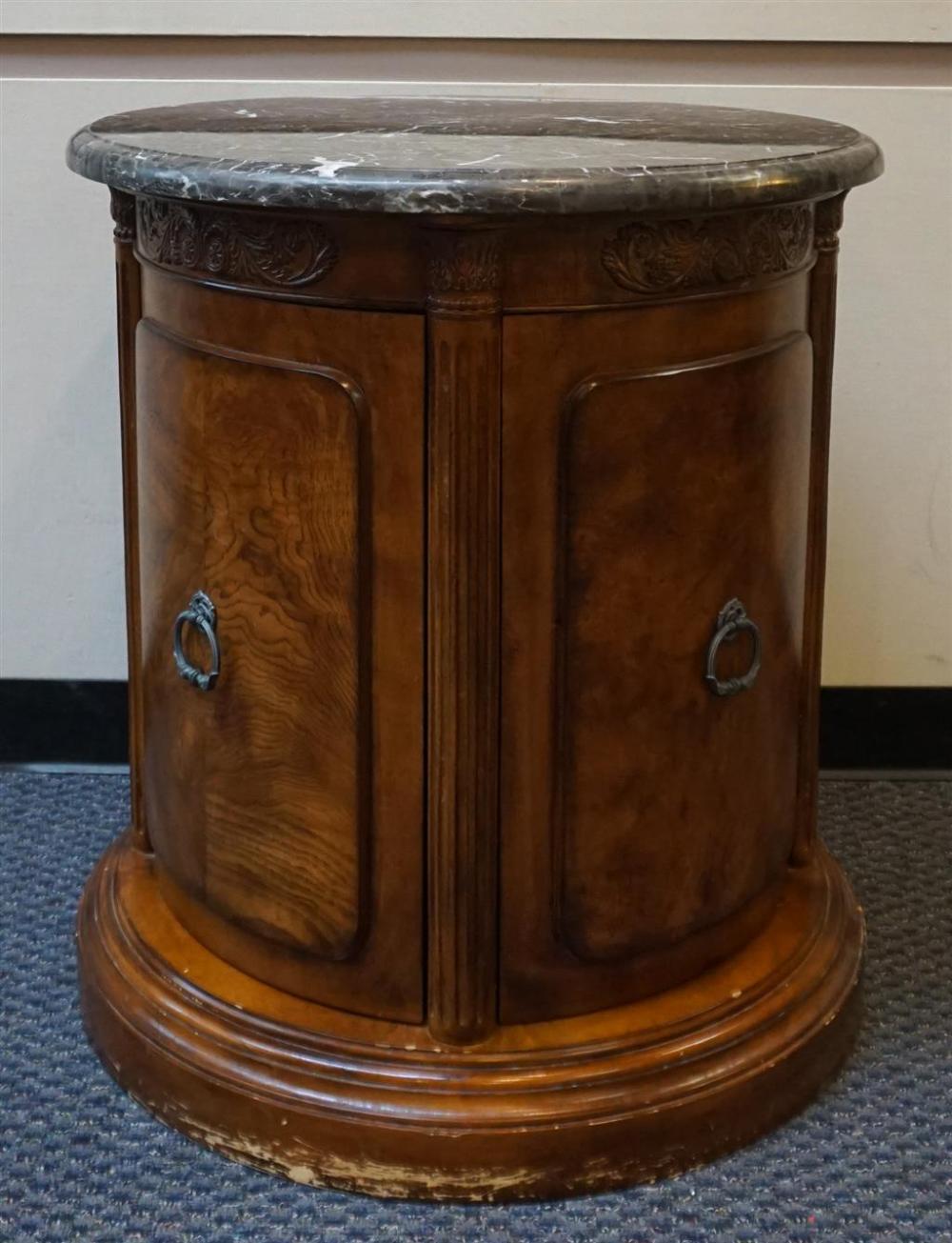PAIR LOUIS XV STYLE FRUITWOOD ROUND