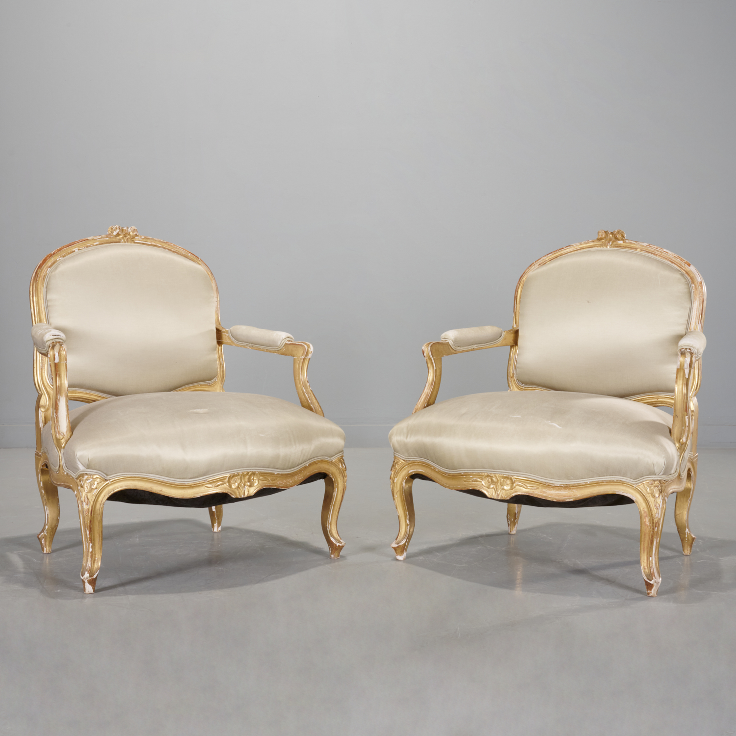 PAIR LOUIS XV STYLE GILTWOOD