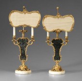 Pair Louis XV style lamps: bro