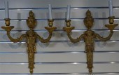 PAIR LOUIS XV STYLE ORMOLU TWO