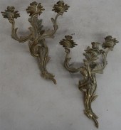 PAIR LOUIS XV STYLE ORMULU THR