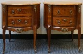 PAIR LOUIS XV STYLE PARQUETRY