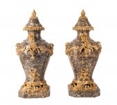 PAIR LOUIS XV STYLE TESSELLATE