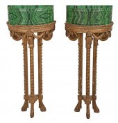 PAIR LOUIS XVI CARVED, GILT, A