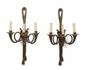 PAIR LOUIS XVI STYLE 3-LIGHT F