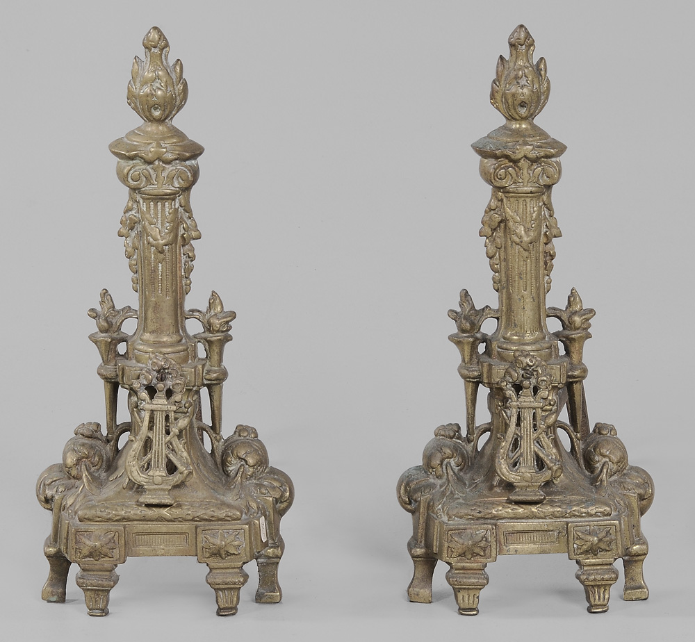 Pair Louis XVI Style Bronze