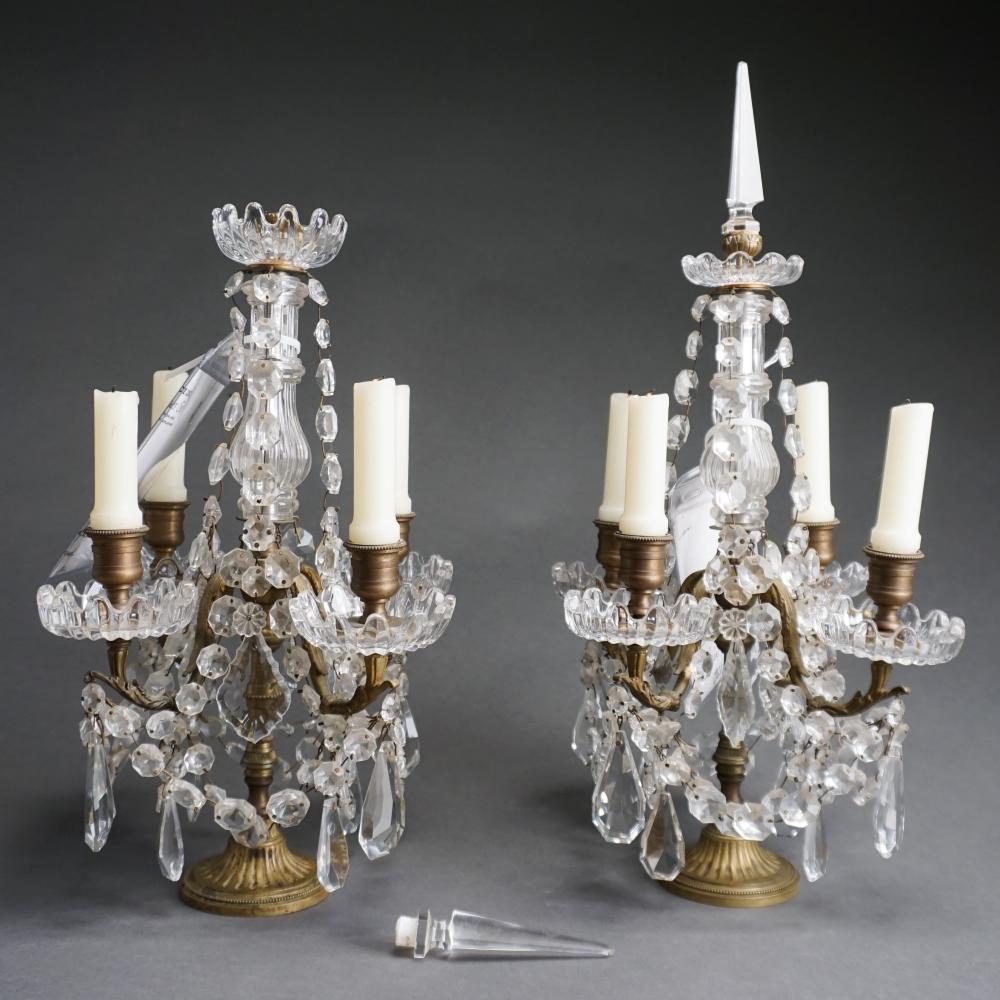 PAIR LOUIS XVI STYLE BRONZE AND