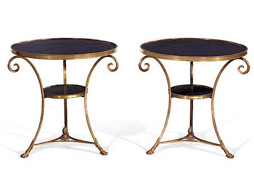 PAIR LOUIS XVI STYLE BRONZE &