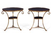 PAIR LOUIS XVI STYLE BRONZE &