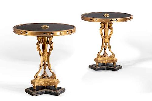 PAIR LOUIS XVI STYLE BRONZE &