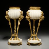 PAIR LOUIS XVI STYLE BRONZE, M
