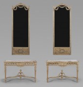 Pair Louis XVI Style Carved an
