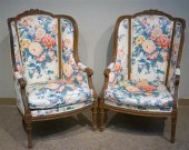 PAIR LOUIS XVI STYLE CARVED BE