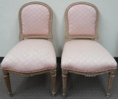 PAIR LOUIS XVI STYLE CREAM PAI